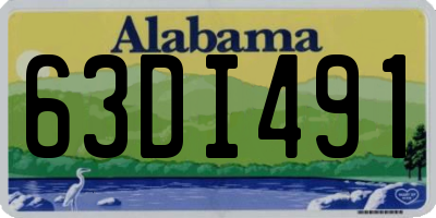 AL license plate 63DI491