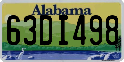 AL license plate 63DI498