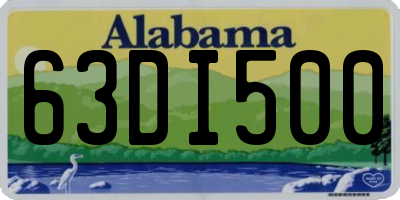 AL license plate 63DI500