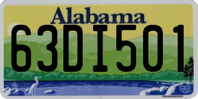 AL license plate 63DI501