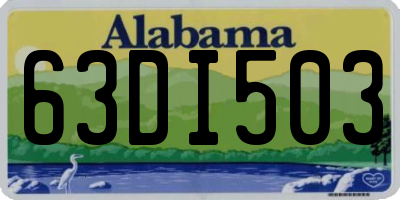 AL license plate 63DI503