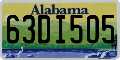 AL license plate 63DI505