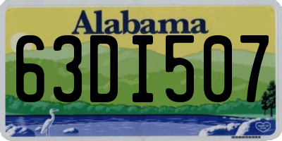 AL license plate 63DI507