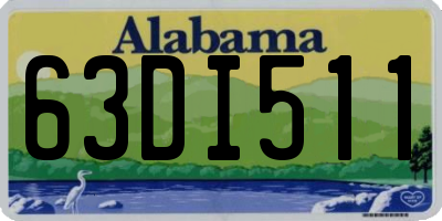 AL license plate 63DI511
