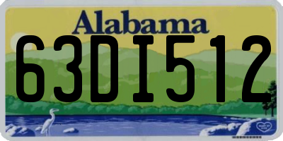 AL license plate 63DI512