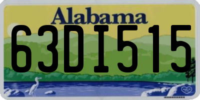AL license plate 63DI515