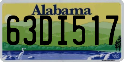 AL license plate 63DI517