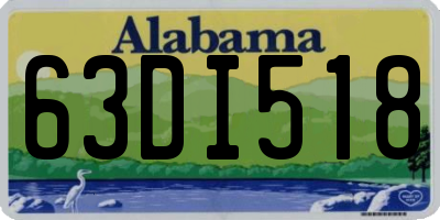 AL license plate 63DI518