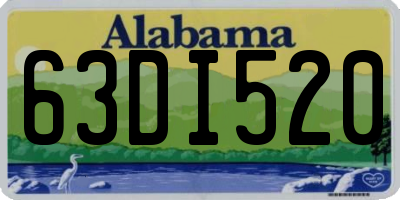 AL license plate 63DI520
