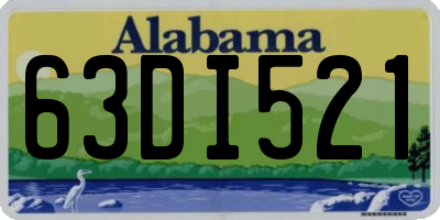AL license plate 63DI521