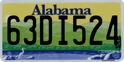 AL license plate 63DI524