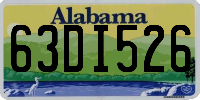 AL license plate 63DI526