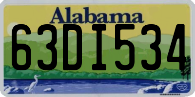 AL license plate 63DI534