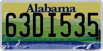 AL license plate 63DI535
