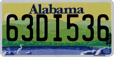 AL license plate 63DI536