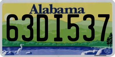 AL license plate 63DI537