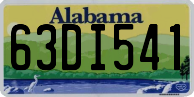 AL license plate 63DI541
