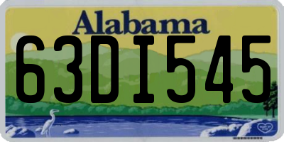 AL license plate 63DI545