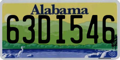 AL license plate 63DI546