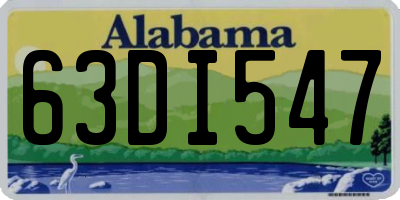 AL license plate 63DI547