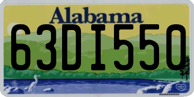 AL license plate 63DI550