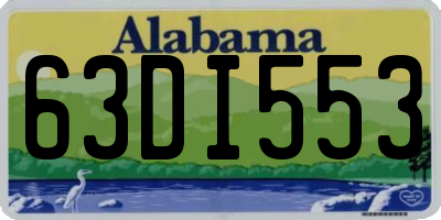 AL license plate 63DI553