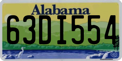 AL license plate 63DI554