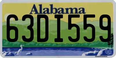 AL license plate 63DI559