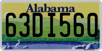 AL license plate 63DI560