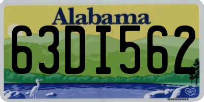 AL license plate 63DI562