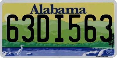 AL license plate 63DI563