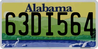 AL license plate 63DI564