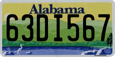 AL license plate 63DI567