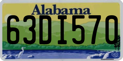 AL license plate 63DI570