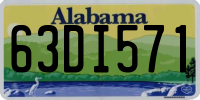 AL license plate 63DI571