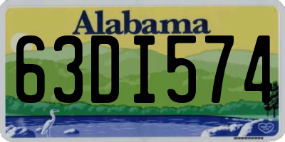 AL license plate 63DI574