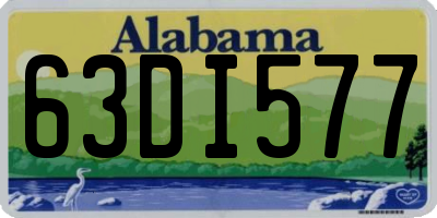 AL license plate 63DI577