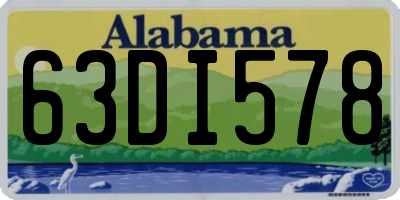 AL license plate 63DI578