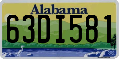 AL license plate 63DI581