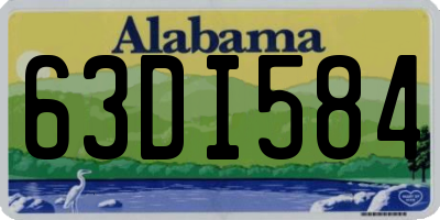 AL license plate 63DI584