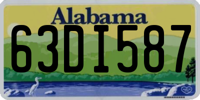 AL license plate 63DI587