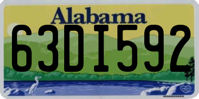 AL license plate 63DI592
