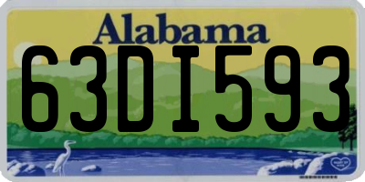 AL license plate 63DI593