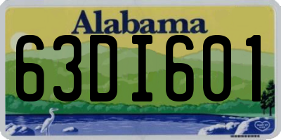AL license plate 63DI601