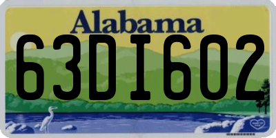 AL license plate 63DI602