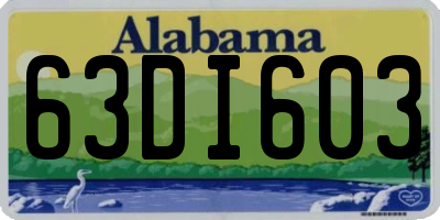 AL license plate 63DI603