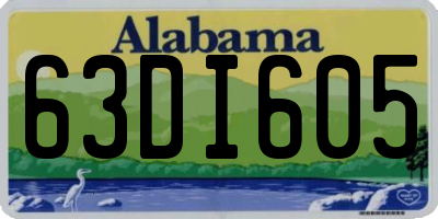 AL license plate 63DI605