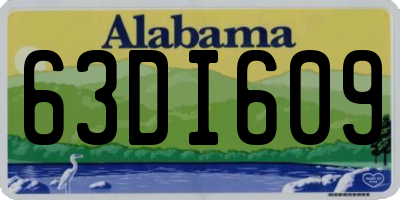 AL license plate 63DI609