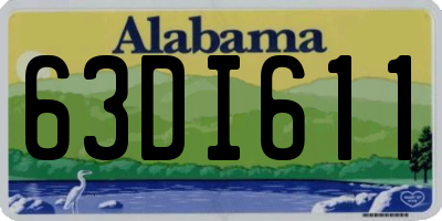 AL license plate 63DI611