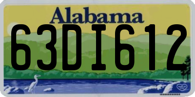 AL license plate 63DI612